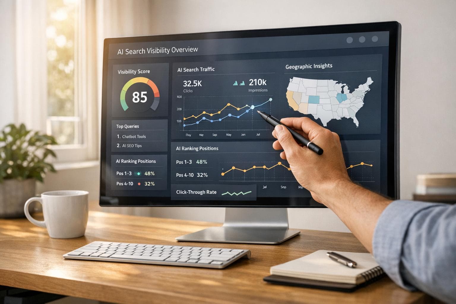 What tools can i use to monitor my website's visibility in ai search?